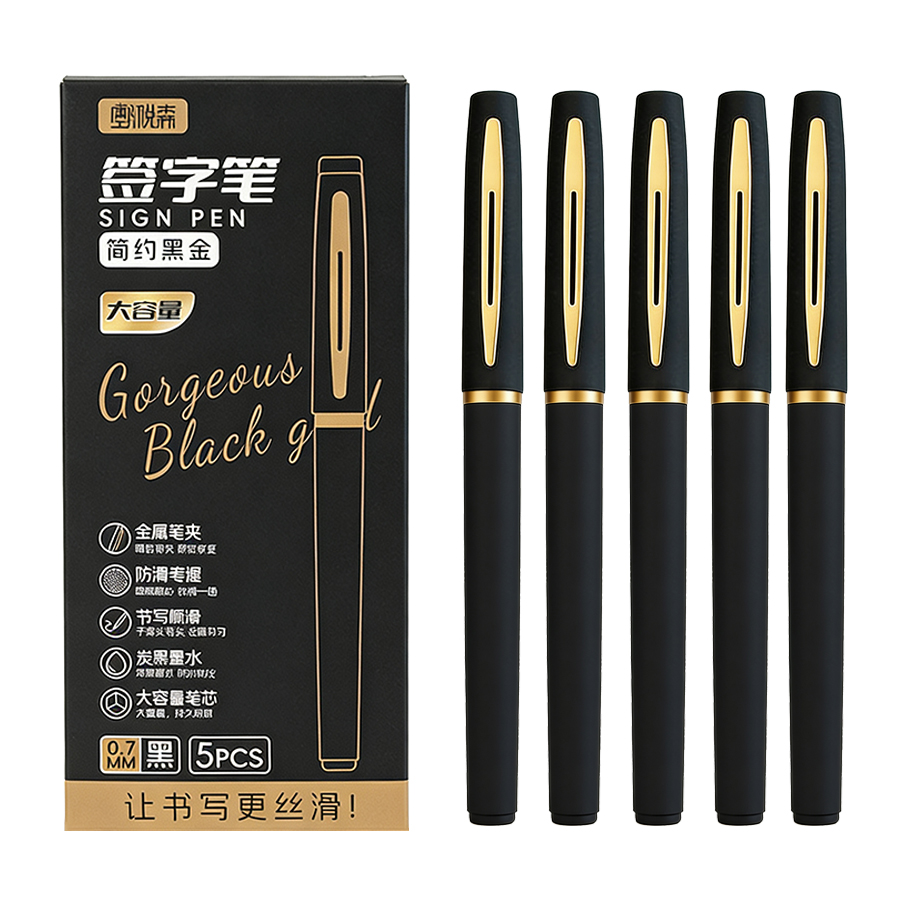 Stationery Supplies Business - 5 Buah/Pak Pena Gel Kapasitas Besar