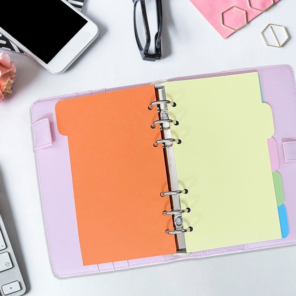 Index Tab Divider - 30Pcs Pembatas Plastik Berwarna untuk Penggantian
