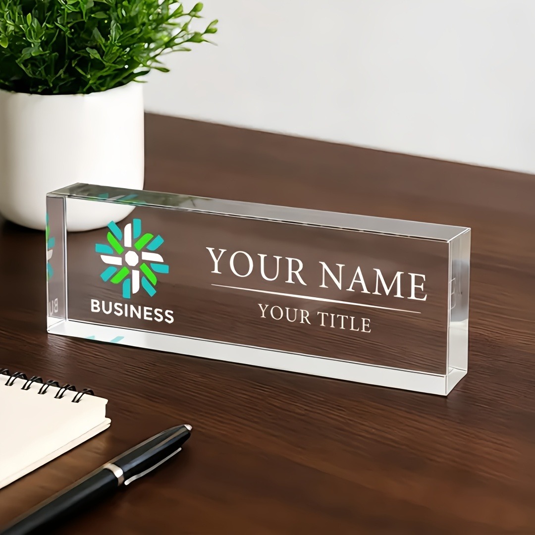 Desk Name Plate - Papan Nama Meja Akrilik 2D Datar