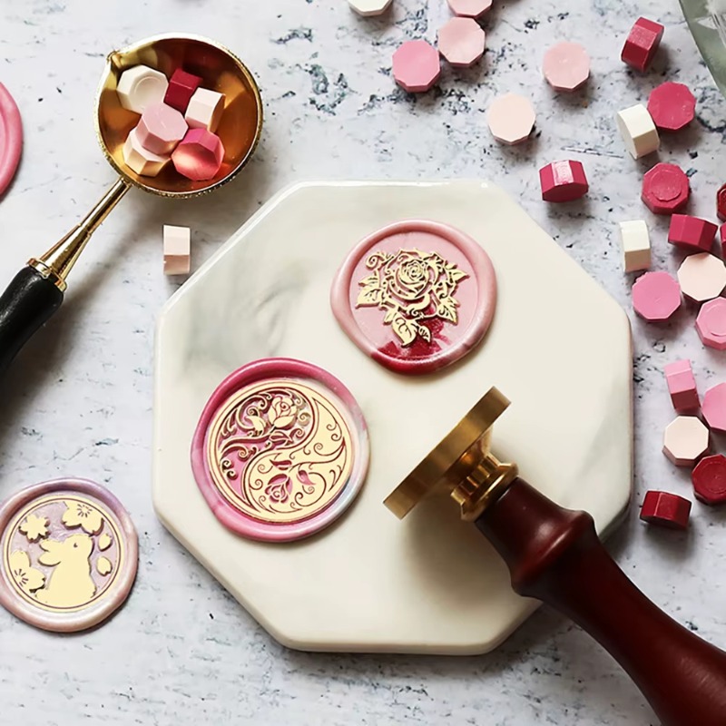 9 Segel Lilin + 1 Gagang, Set  - Wax Seal Stamp Kit ulasan dan harga