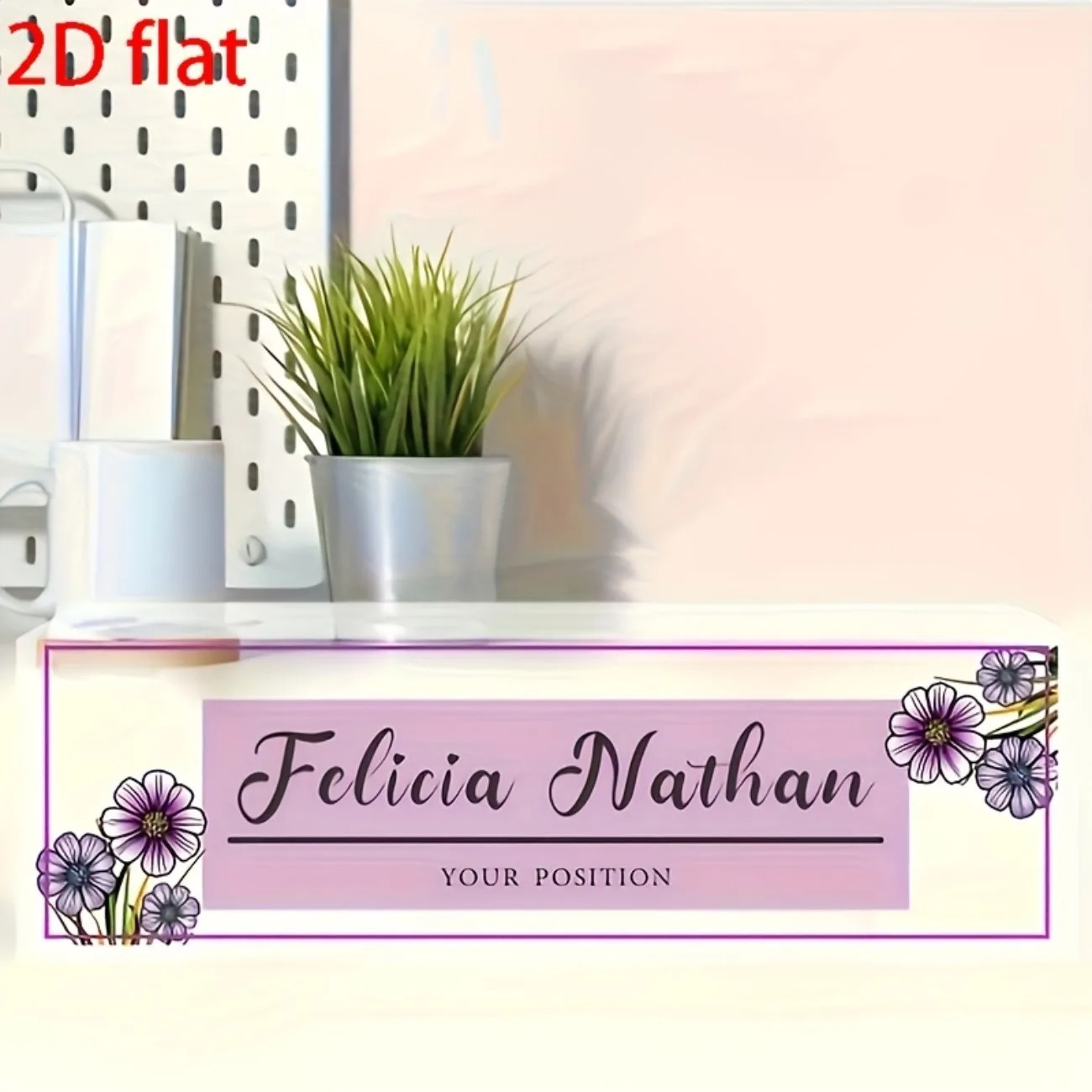 Papan Nama Meja Akrilik Motif  - Desk Name Plate ulasan dan harga