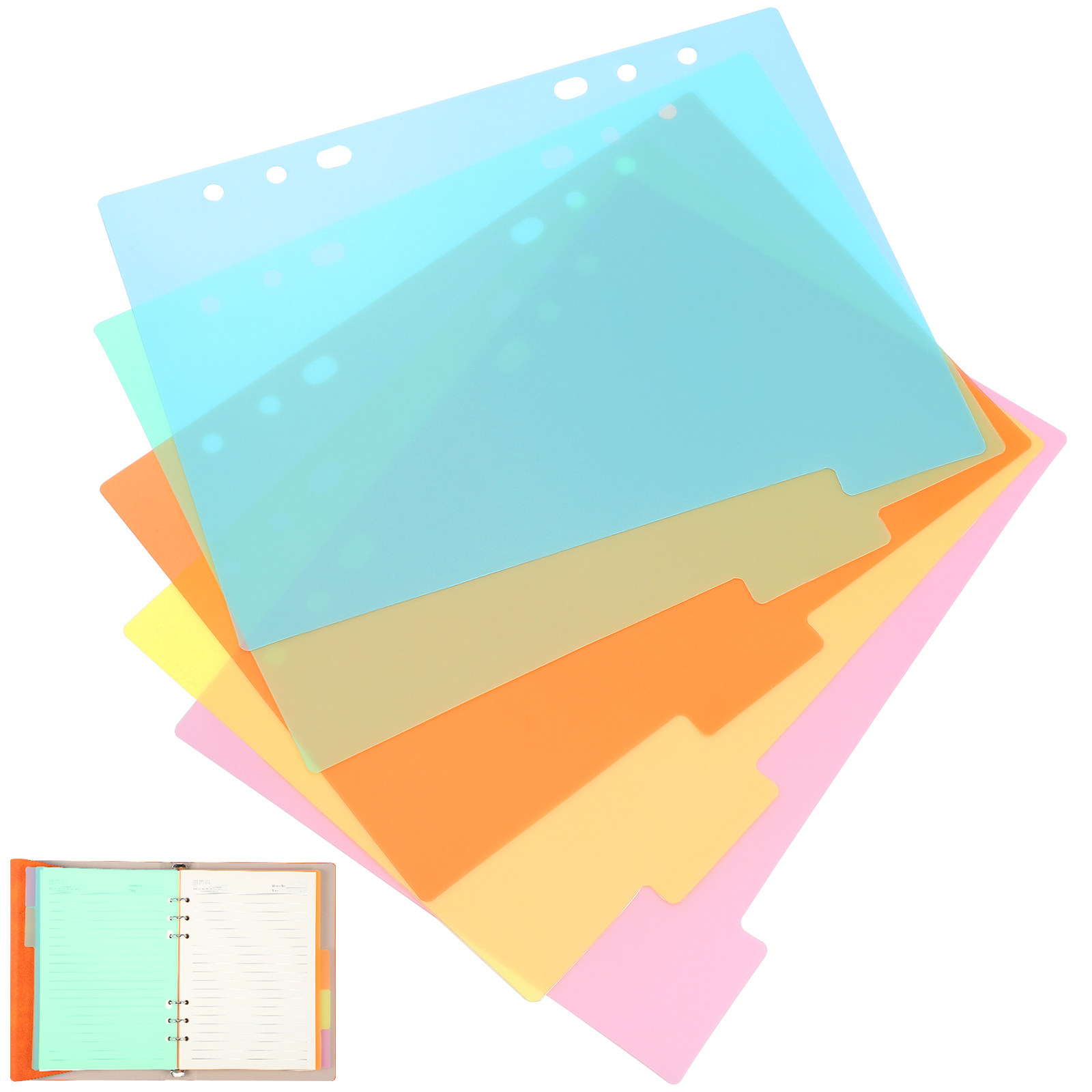 10Pcs Pembatas Plastik Fleksib - Index Tab Divider ulasan dan harga