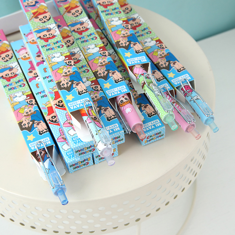6Pcs Pena Gel Kartun Crayon Sh - Supply Of Office Stationery ulasan dan harga