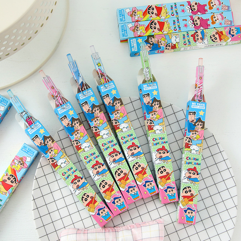 6Pcs Pena Gel Kartun Crayon Sh - Supply Of Office Stationery ulasan dan harga