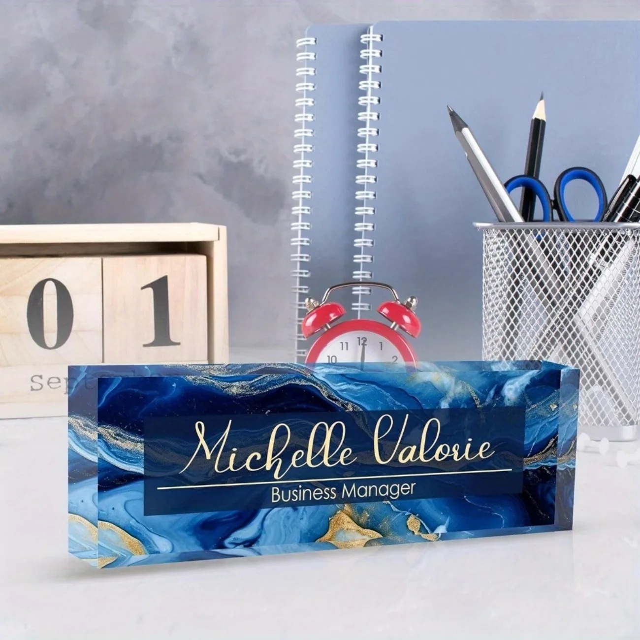 [2D Flat] Papan Nama Meja Akri - Desk Name Plate ulasan dan harga