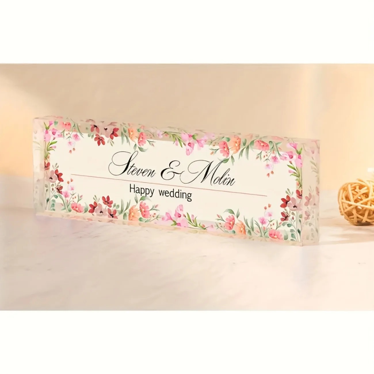 Papan Nama Meja Akrilik 2D yan - Desk Name Plate ulasan dan harga